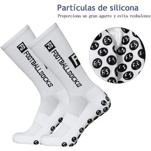 Chaussettes Antidérapantes de Sport FS – Lot de 3 Paires Blanc