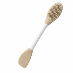 Brosse Double Embout en Silicone pour Masque Visage – Applicateur, Nettoyage et Massage du Visage