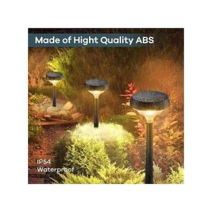 Lot De 2 Lampes Solaires D'extérieur, Blanc Chaud, étanches, Pour Allée, Patio, Cour, Allée, Jardin