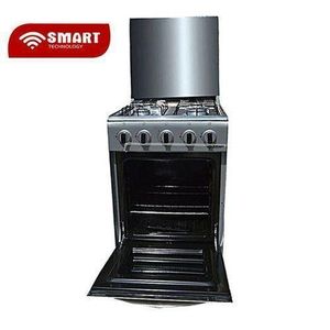 Smart TECHNOLOGY Cuisinière - Gaz 4 Feux Avec Four STC-5050S - Inox/Gris