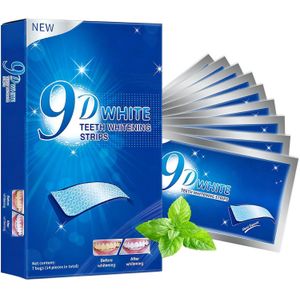 Kit de blanchiment dentaire 14 pièces, bandes blanchissantes professionnelles pour l'émail, sans danger pour les dents sensibles