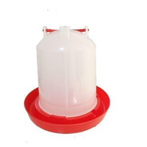 Lot De 5 Abreuvoirs En Plastiques – 3L – Rouge/Blanc