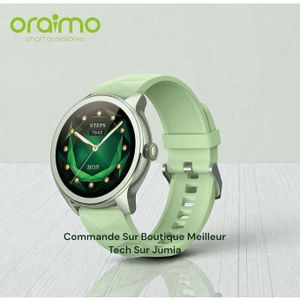 PREMIUM Oraimo Watch 2R OSW-30 Vert Olive - Montre Connectée Écran 1.39 HD - Appels Bluetooth BG