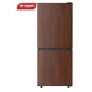 Smart Réfrigérateur Combiné 75 L – Modèle_STCB-137WOH – Design Couleur Boisée avec Double Tiroir