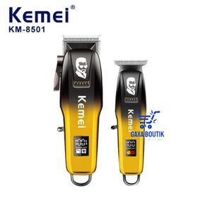 Kemei kit de 2 tondeuses à cheveux professionnelle avec accessoires rechargeable