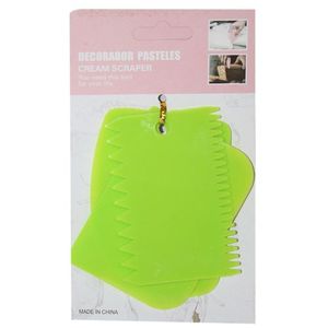 Lot De 3 Outils Couteau Pâtissier En Plastique - Vert
