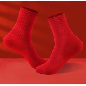 Gm Chaussettes Rouge en coton 6 paires 