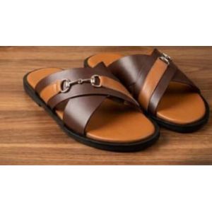 Scandales en cuir à boucle pour homme