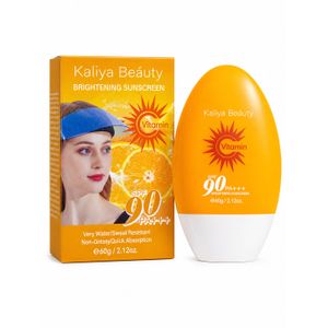 kaliya Beauty Crème Solaire Clarifiante SPF 90 PA+++  – Protection UV Intense -  Antitaches - Résistante Eau & Transpiration – 60 g