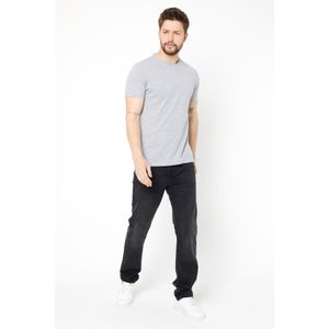 MMETALIC T-Shirt Homme - Coupe Régulière Décontractée - Col Rond - Basique - Gris