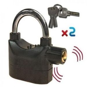 2 Cadenas De Sécurité Alarme - Acier Lourd