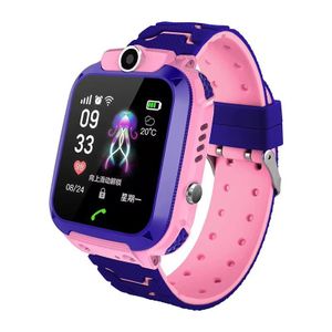 Q12 enfants montre intelligente étanche LBS emplacement Support hébreu 2G carte SIM Chat voix écouter bébé suivi garçons filles horloge Smartwatch cadeau montre de téléphone intelligent pour enfants