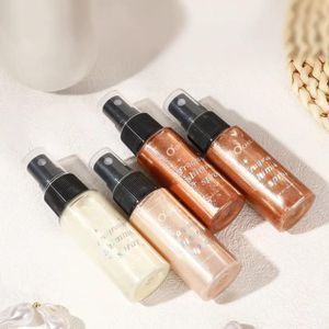 Lot de 4 spray de 30ml brume scintillant pailleté pour le corps Effet Glow 