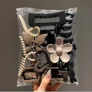 Generic - 11pcs One Set Ladies Frosted Clip/Frosted Scratch Hook Set Women'S Hair Shark Clip Headpiece