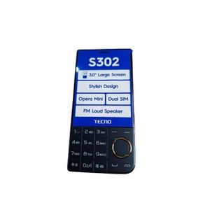 Tecno S302- 3.0"-Dual SIM- Opera Mini- Camera - Haut-Parleur FM Puissant - 1500 MAh-N