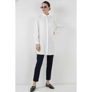 Bigdart Tunique Longue Rayée 5947 - Blanche