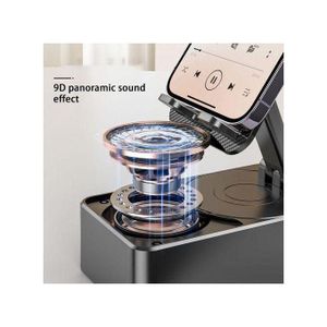 Support De Téléphone Avec Haut-parleur Bluetooth Sans Fil Pour Maison Utilisation étendue Support Stableet Bureau HJ