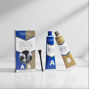 Colle à métaux AB haute température - Mastic de soudure pour défauts de fonderie 100g