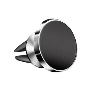 Support Téléphone Magnétique Voiture - Fixation Grille d'Aération, Rotation 360°, Aimant Puissant (Noir)