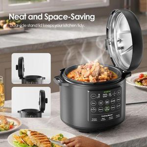 Oraimo -TenderPot Cuiseur Électrique 6L 1000W – Multi-cuisson Rapide, 9 Programmes, Sécurité Avancée – Idéal Famille