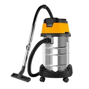 DINGQI Aspirateur Industriel Eau Et Poussière  - 30L - 1600W - Cuve Inox Haute Performance