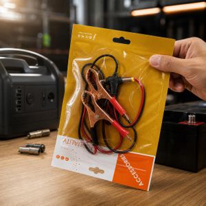 Câble d'Alimentation Solaire & Batterie 12V – Pinces Crocodile Résistantes vers Connecteur DC Jack Pour Éclairage, Décodeur & Appareils Électroniques