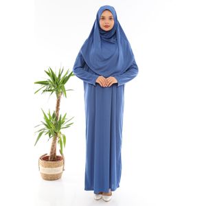 MEDIPEK Robe de prière 1 pièce facile à enfiler - Bleu indigo