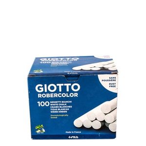 Craie enrobée Robercolor Giotto, Boîte de 10, Blanc 28374