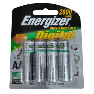 Energizer Lot De 4 Piles Rechargeable - NiMH 1,2 V AA 2800 mAh