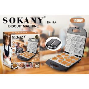 Sokany Machine à Biscuits 13 Pièces SK-17A - 1400W - Formes Variées