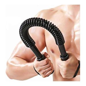 Barre de Torsion Pectoraux - Power Twister Musculation Bras Poitrine Dos Épaules - Barre à Ressort Réglable