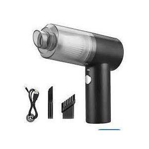 Mini Aspirateur Portable Rechargeable – Noir avec Accessoires