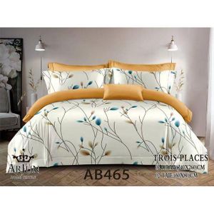 QUALITE ARJUN Lot De 2 Draps + 2 Taies – Design Élégant et Confort Assuré Pour 3 Places
