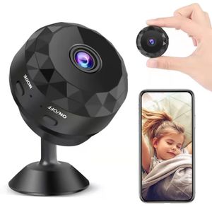 Mini caméra de sécurité WiFi, caméra de su-rveillance cachée portable