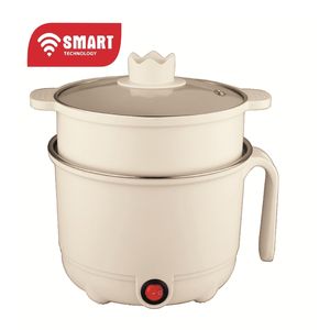 SMART TECHNOLOGY Cuiseur à Riz Multifonction Alimentaire (STPE-5012M) -1,5 Litres- 600W- Beige/ Garantie 3 Mois. 