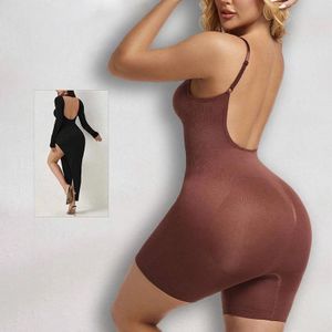 Vêtements de compression Body complet Lingerie pour femmes Body Shaping Sexy Backless Undergarment Plus Size Shapewear