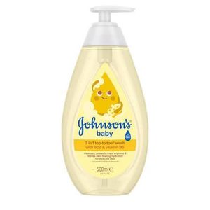 Johnson GEL DOUCHE BABY 3 IN 1 TOP-TO-TOE WASH WITH ALOE 500ML