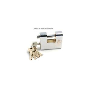Lot De 2 Cadenas En Acier Inoxydable De Haute Sécurité - 100 Mm - Argent BV