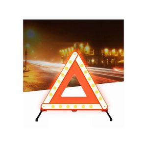 Panneau D'Avertissement D'Urgence Pour Voiture - Rouge NB