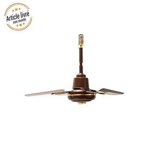 Metro Ventilateur Plafonnier - 4 Hélices - Marron