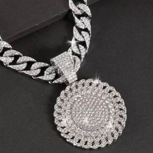 Chic Bijoux Colliers Cubaine Strass Or Chaîne Luxueuse Bling premium