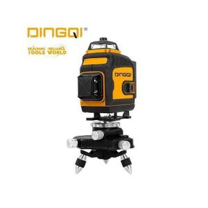 DINGQI Niveau laser 360 à nivellement automatique à 16 lignes avec trépied 3D