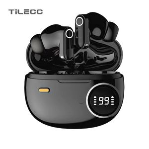 TiLECC Starry Black Top-tier Bluetooth Headphones, Wireless 5.4, Noise Cancellation, 96-hour Long Battery Life, Dolby Atmos High-quality Sound, In-ear Microphone