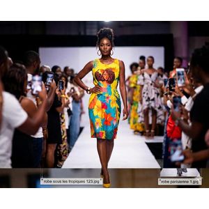 Eden Robe légére et décontractée en coton à motif femme - Modèle au choix