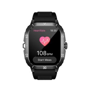 Montre connectée sport étanche C50Pro avec écran tactile, batterie haute capacité, appels Bluetooth, suivi du sommeil, de la forme physique et de la fréquence cardiaque pour hommes et femmes
