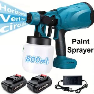 Pistolet à peinture électrique haute tension sans fil à batterie au lithium HVLP
