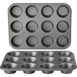 Moule à 12 Muffins En Acier Carbone