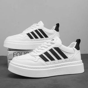 BLWOENS Chaussures de sport et de loisirs en cuir synthétique pour hommes - Noir