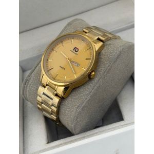 Montre Homme de Luxe en Acier Inoxydable - Doréé