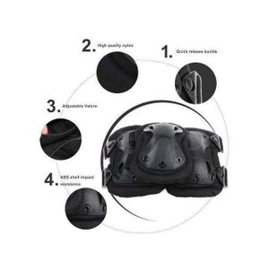 Agréable kit de protection genouillères coudières NOIRE BB